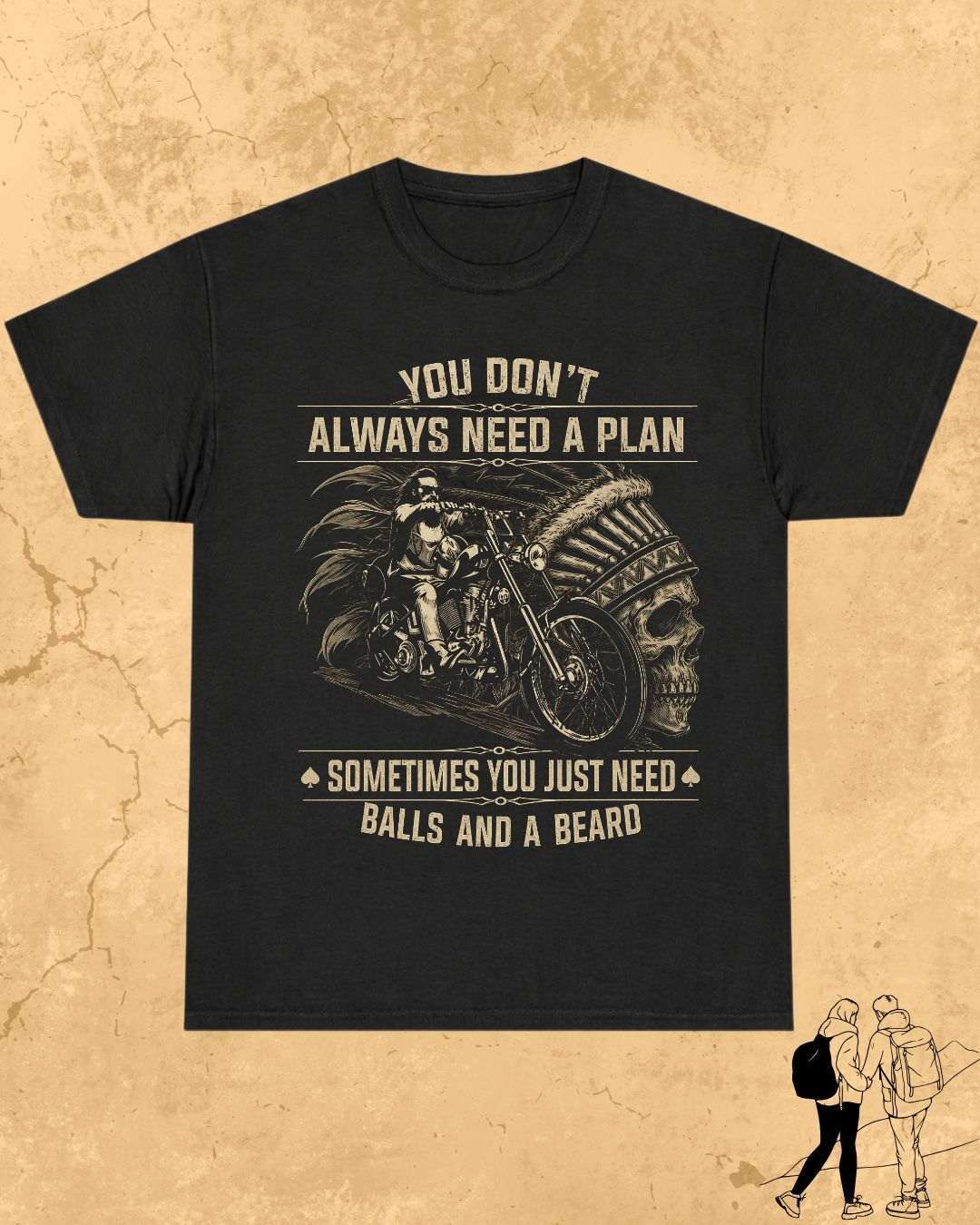 Rebel Beard Motorcycle Cotton Tshirt