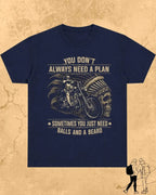 Rebel Beard Motorcycle Cotton Tshirt Swiftsoul