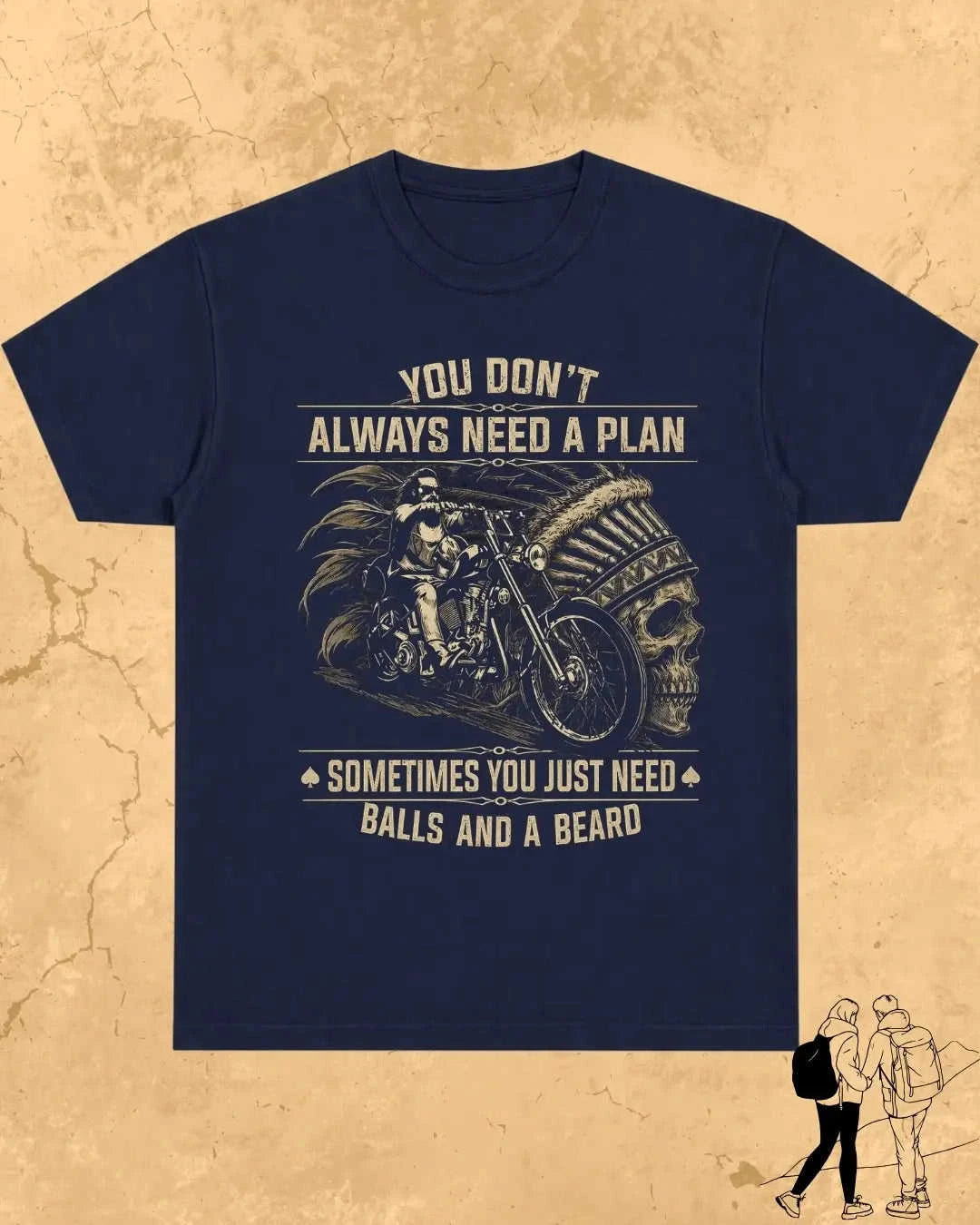 Rebel Beard Motorcycle Cotton Tshirt Swiftsoul