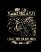 Rebel Beard Motorcycle Cotton Tshirt Swiftsoul