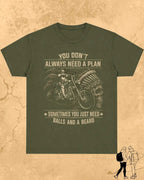 Rebel Beard Motorcycle Cotton Tshirt Swiftsoul