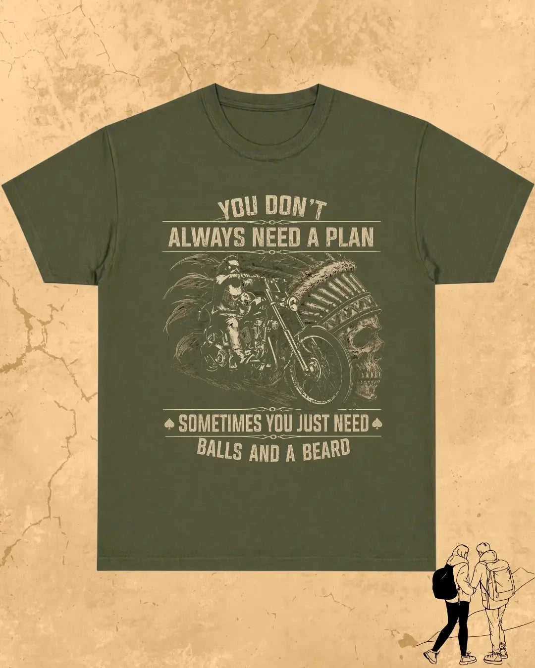 Rebel Beard Motorcycle Cotton Tshirt Swiftsoul