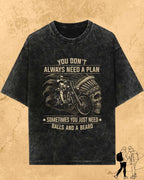 Rebel Beard Motorcycle Cotton Tshirt