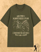 Rebel Beard Motorcycle Cotton Tshirt