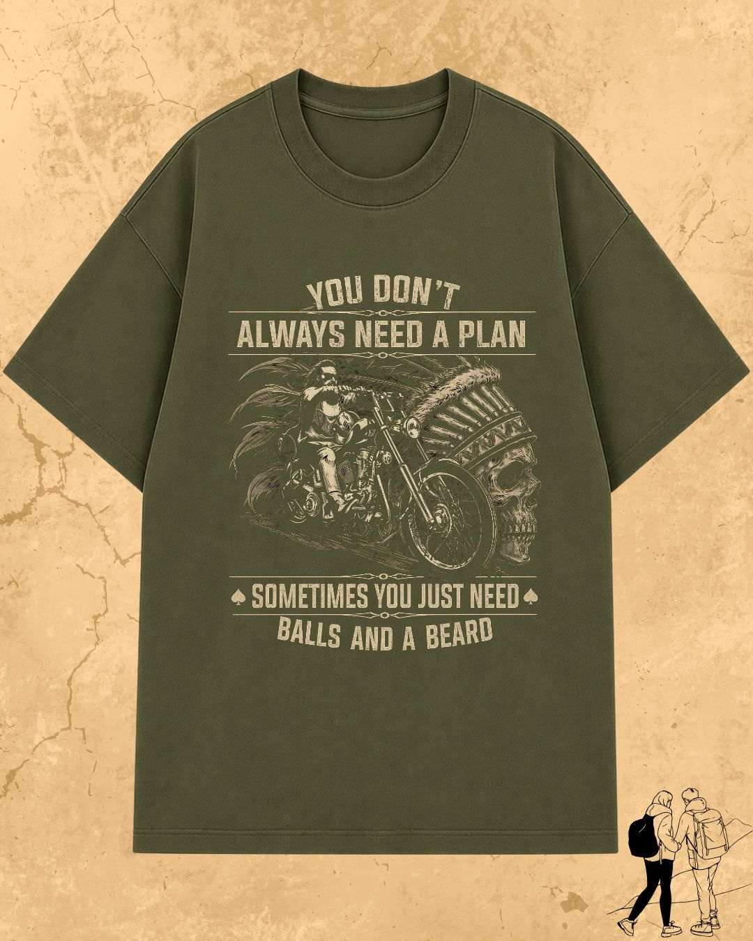 Rebel Beard Motorcycle Cotton Tshirt
