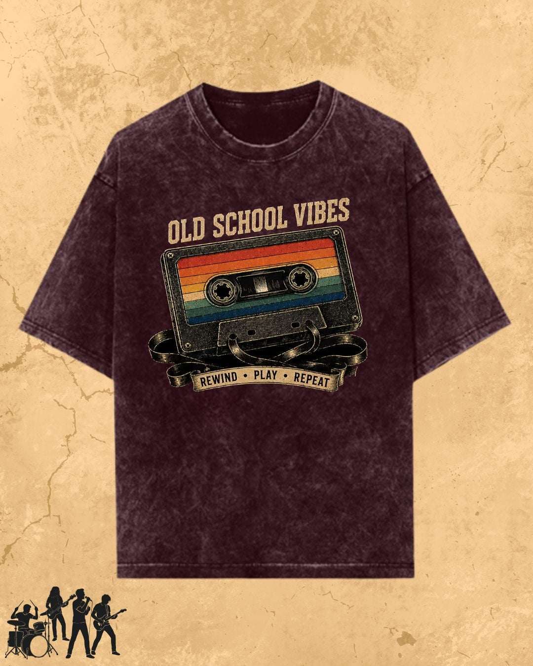 Retro Cassette Music Cotton Tshirt