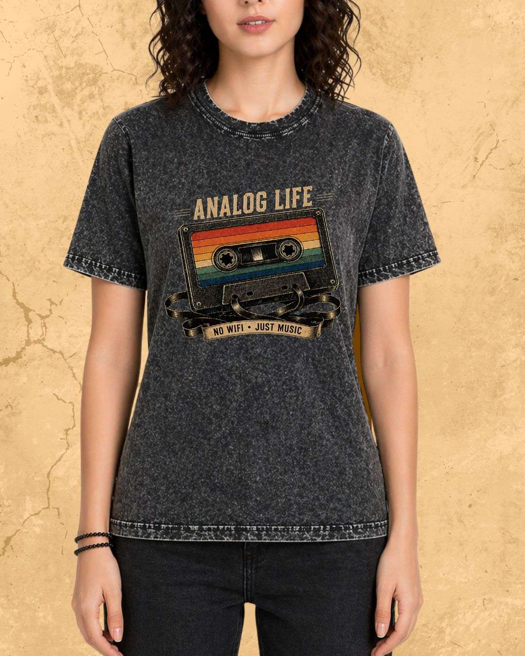 Retro Cassette Music Cotton Tshirt Billien LLC 