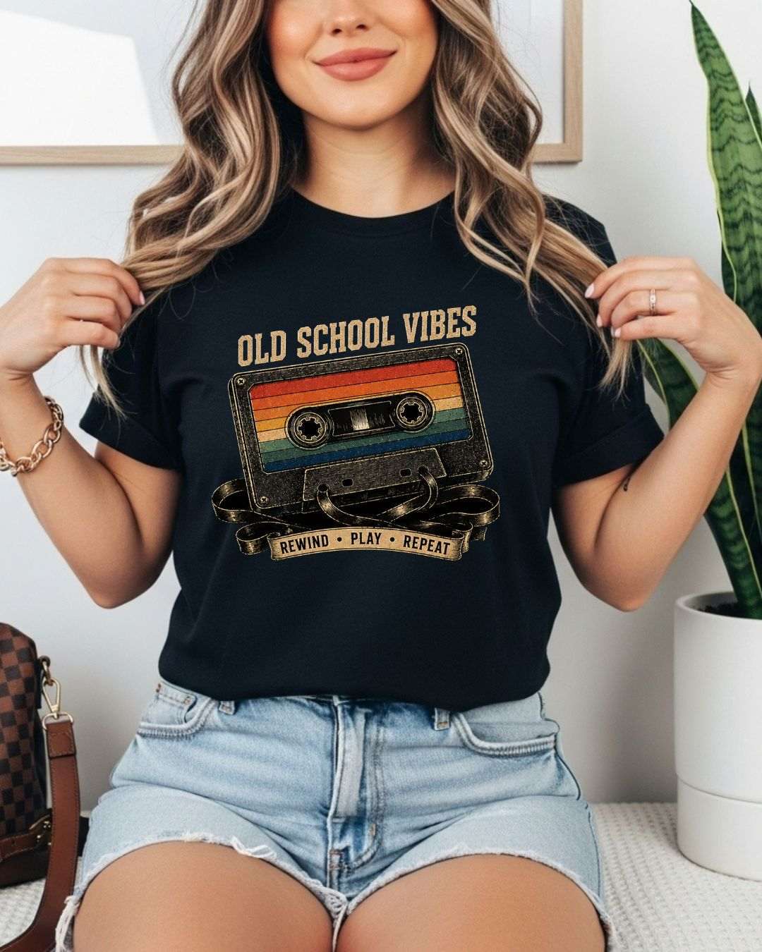 Retro Cassette Music Cotton Tshirt