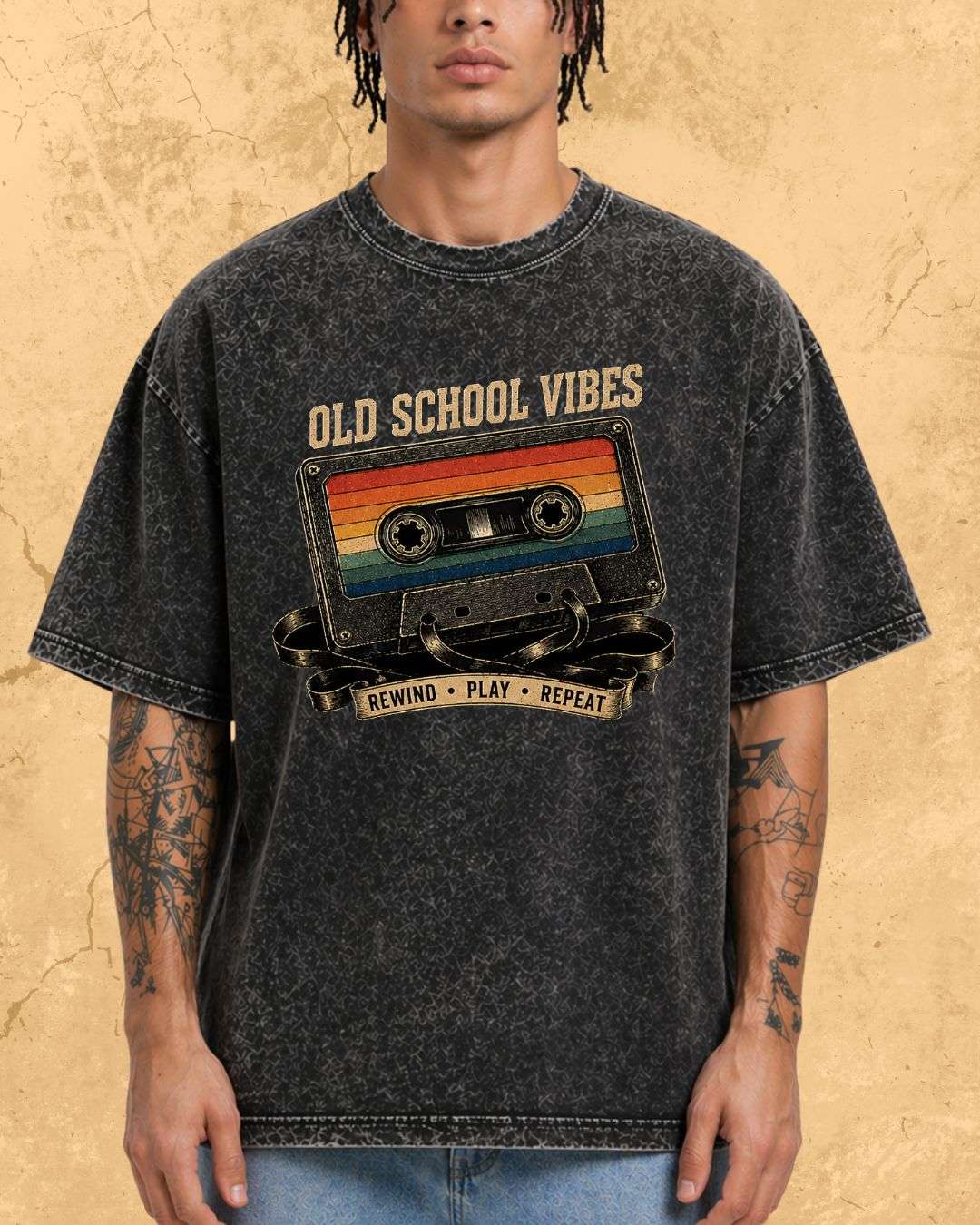Retro Cassette Music Cotton Tshirt Billien LLC 