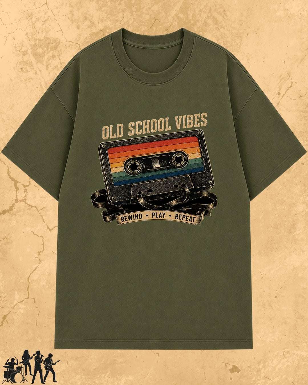 Retro Cassette Music Cotton Tshirt