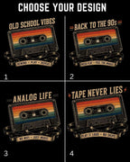 Retro Cassette Music Cotton Tshirt