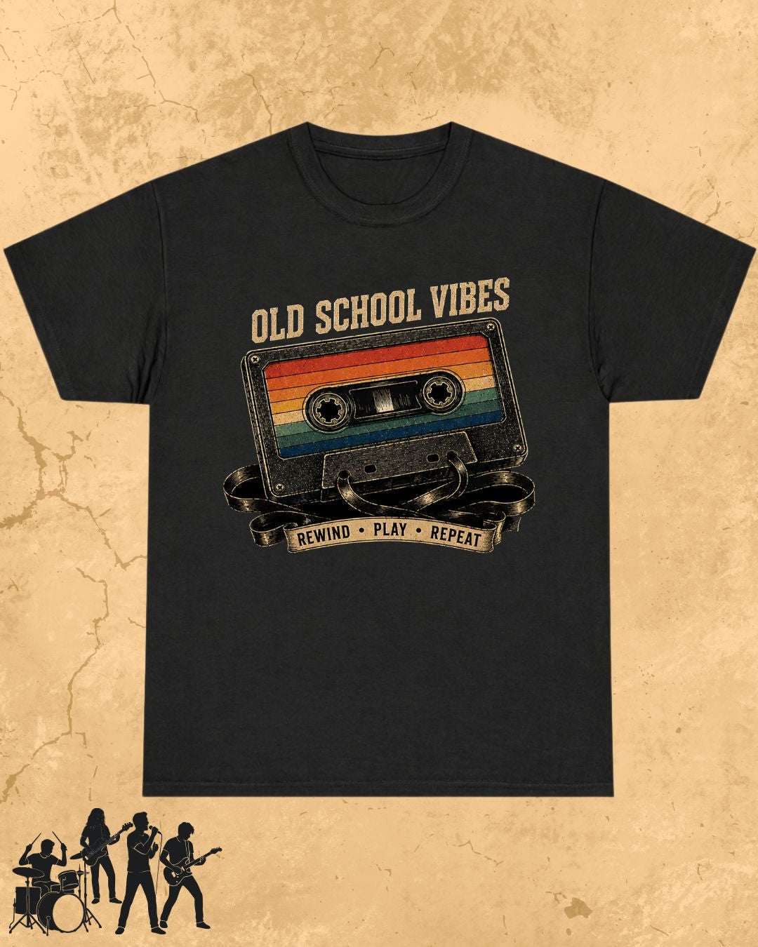 Retro Cassette Music Cotton Tshirt