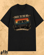 Retro Cassette Music Cotton Tshirt Billien LLC 