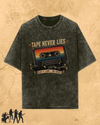 Retro Cassette Music Cotton Tshirt Billien LLC 