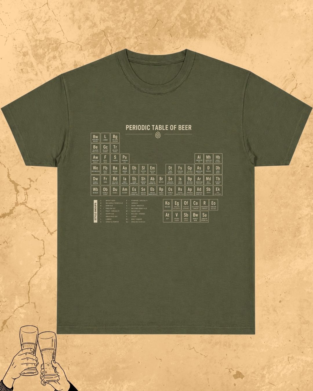 Beer Chemistry Pun Cotton Tshirt