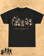 Folk Band Animals Music T-Shirt
