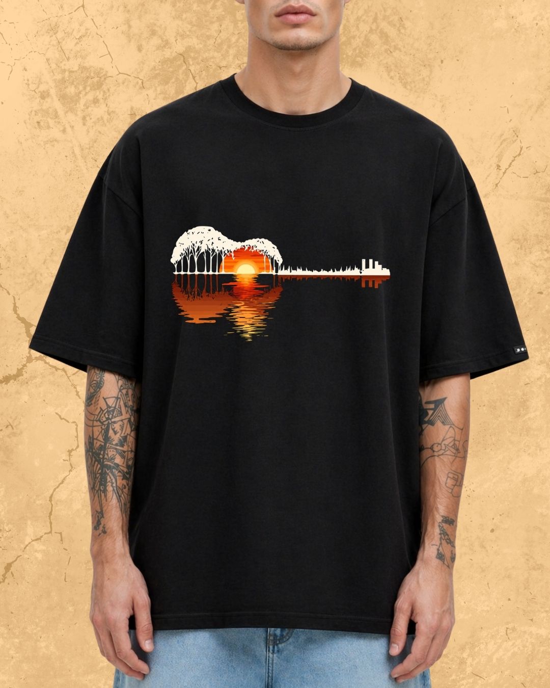 Guitar Relaxation Music Cotton T-Shirt