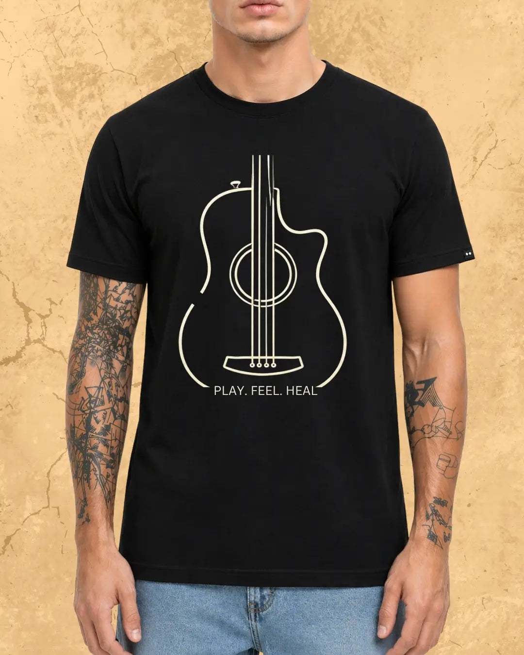 Guitar Music Cotton T-Shirt