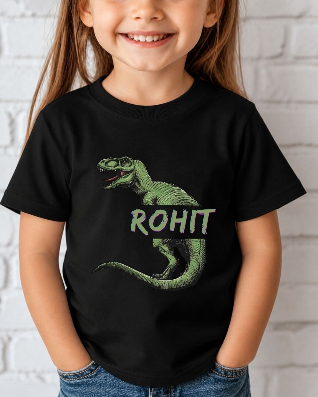 Dinosaur Custom Kid's Cotton Tee