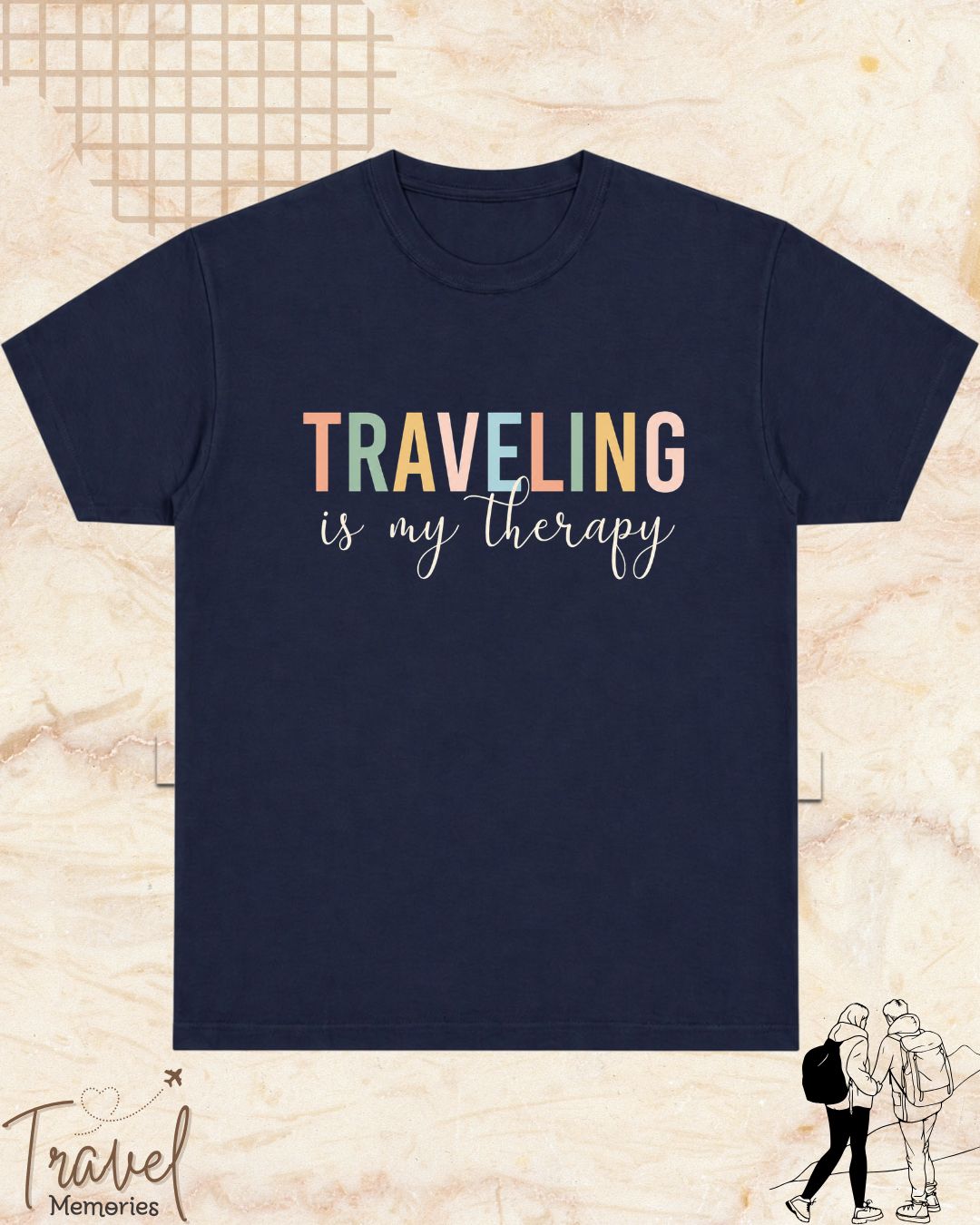 WanderScape Travel Cotton Tshirt