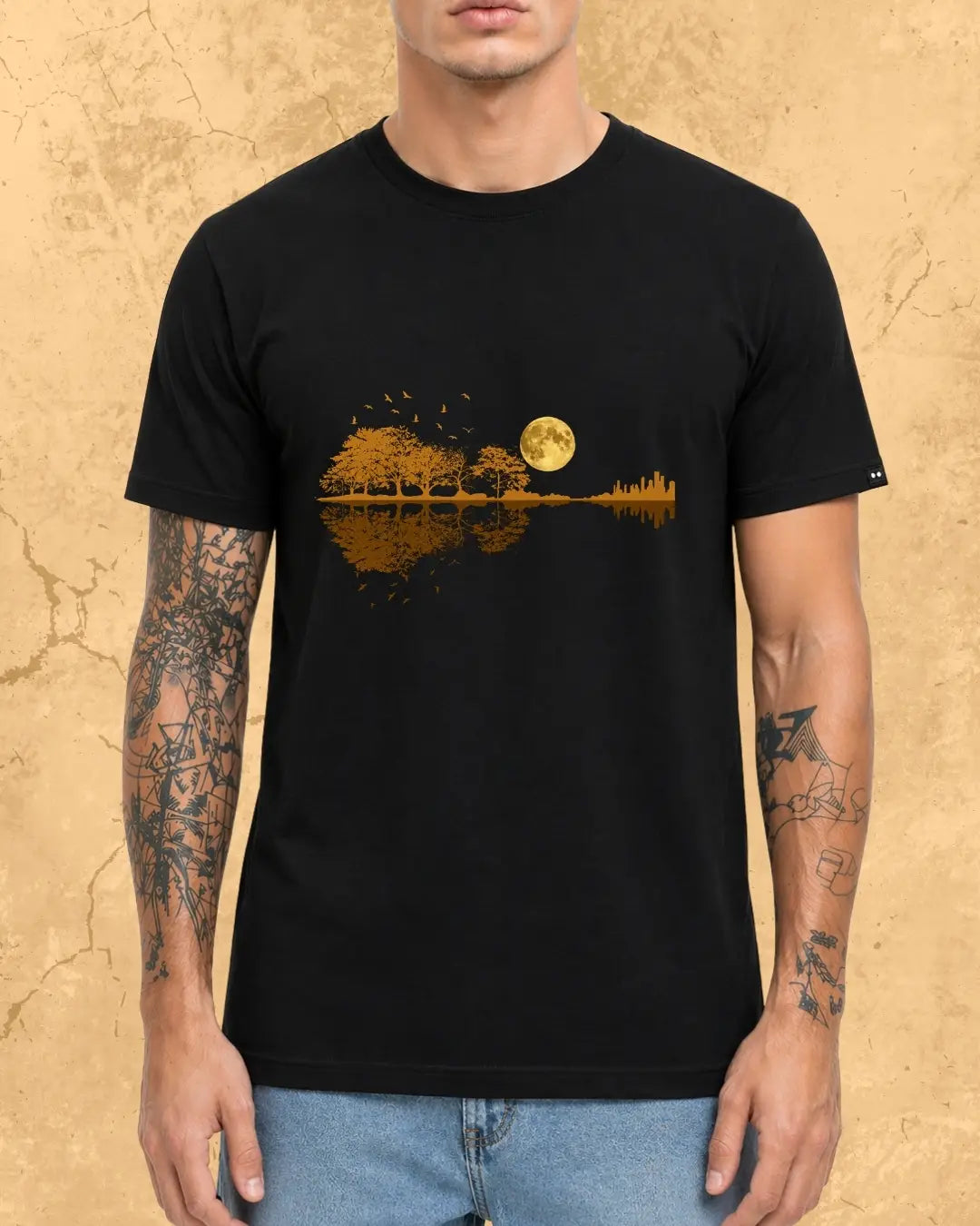 Guitar Relaxation Music Cotton T-Shirt