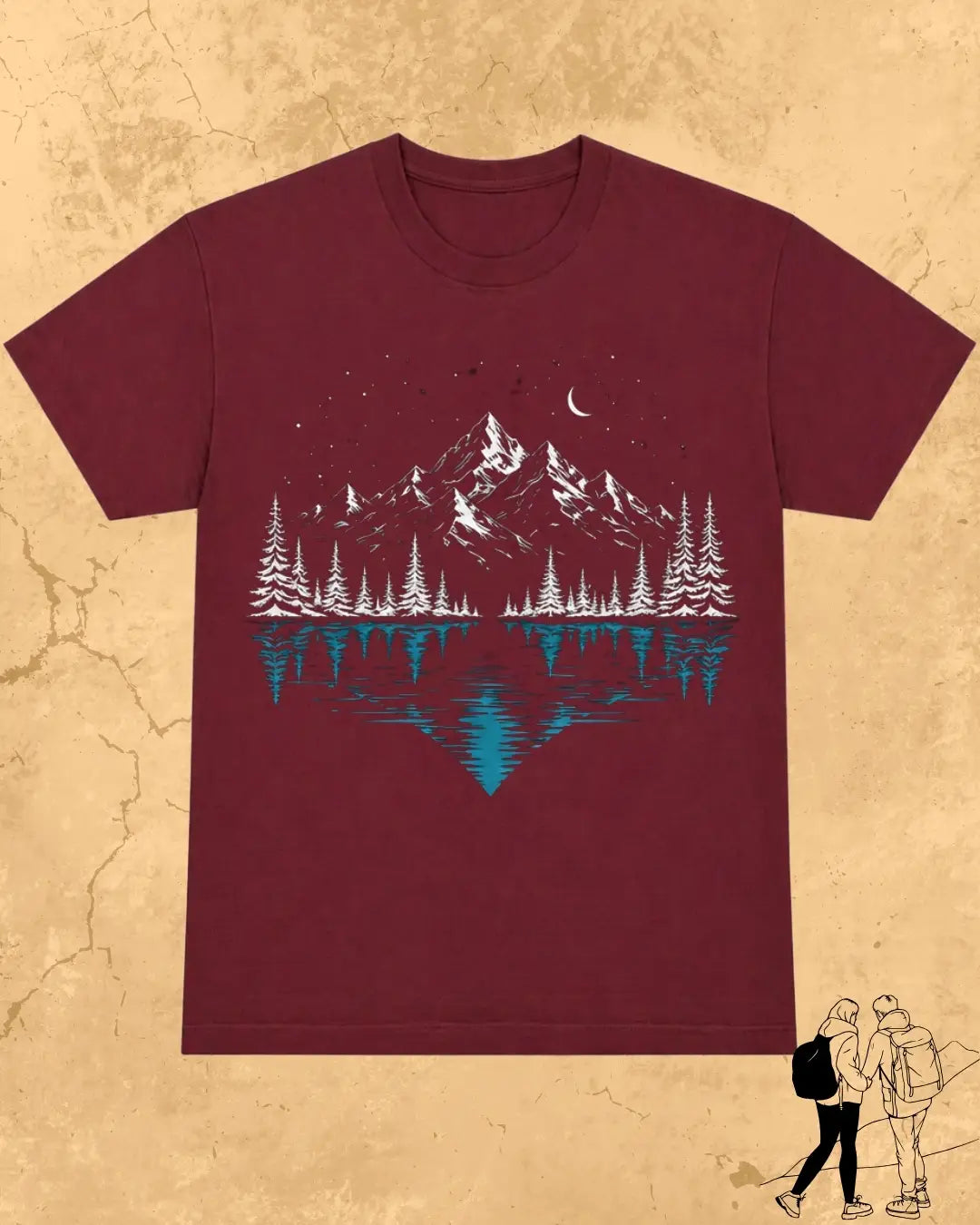 Mountain Reflection Cotton Tshirt