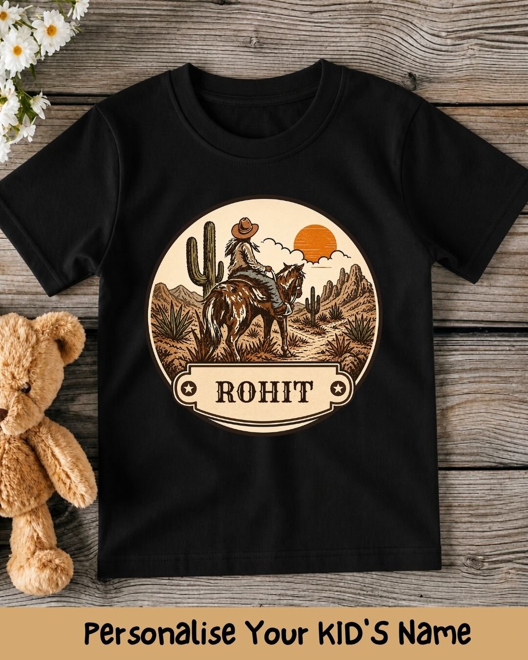 Vintage Adventure Custom Kid Cotton Tee