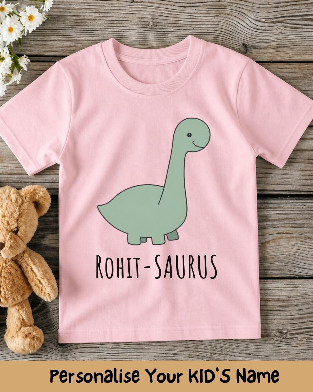 Dinosaur Custom Kid's Cotton Tee