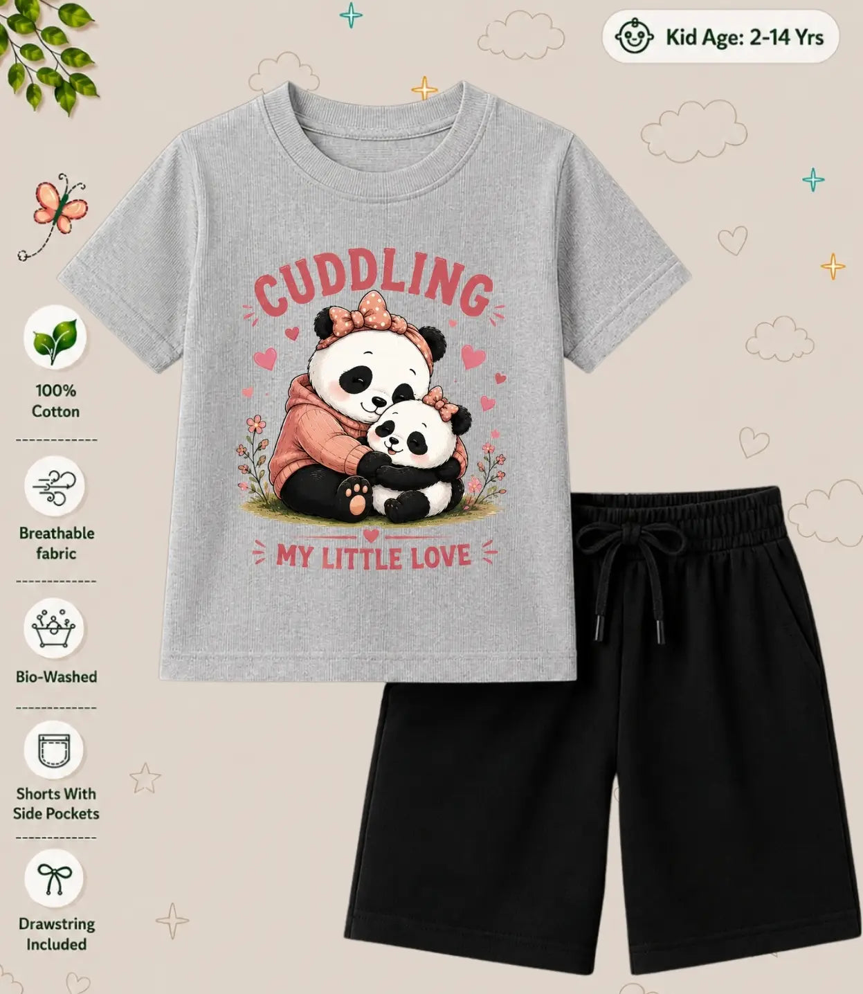 Mom - Dad Loving Kid Co-ord Set