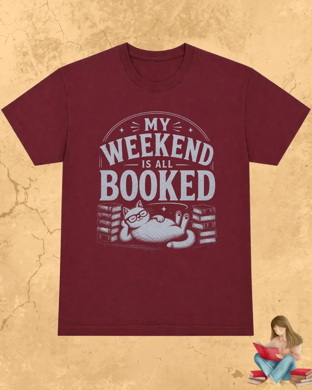 Purrfect Reader Cotton Tshirt