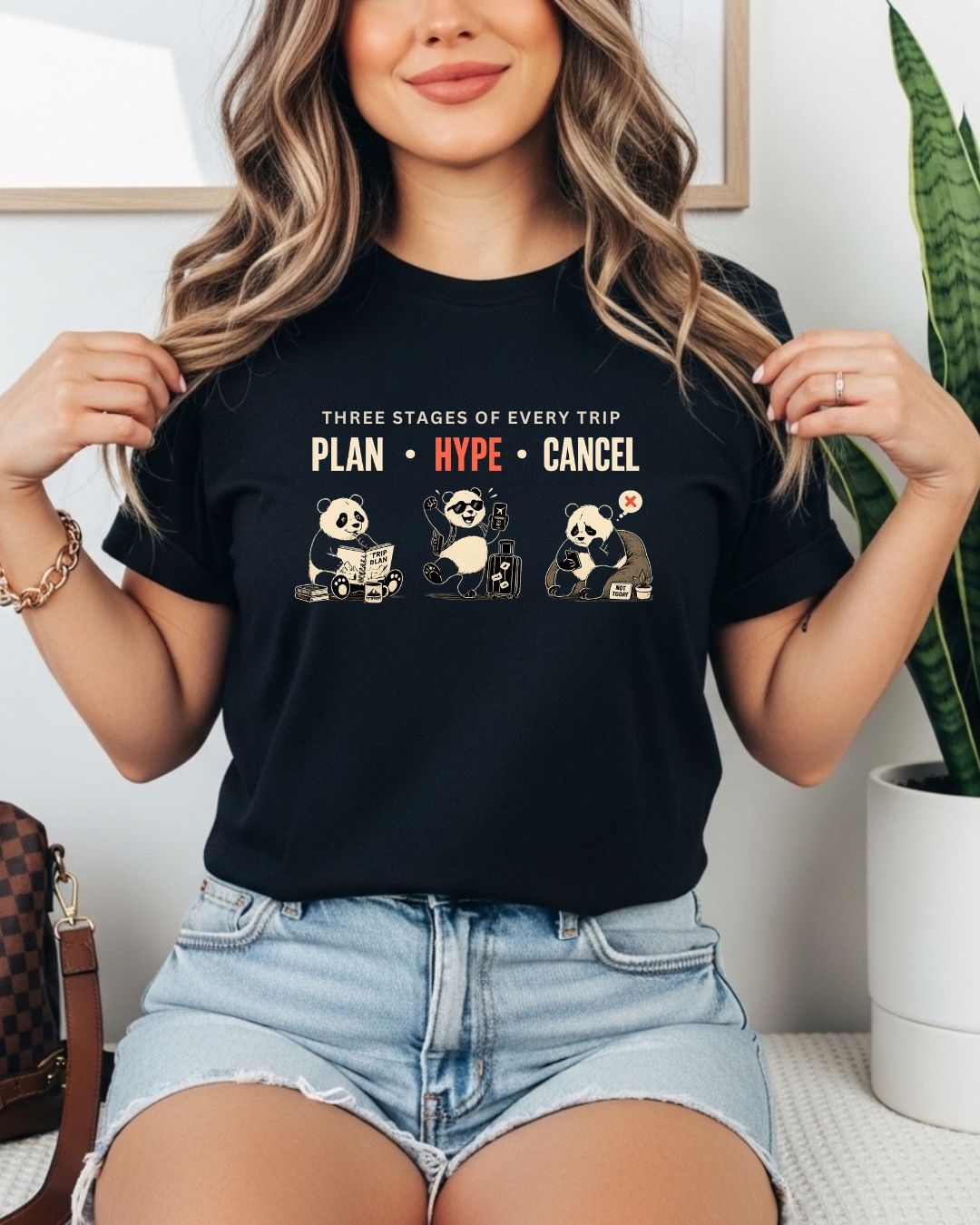 Three Stages of Every Trip Series 2 Travel Cotton Tshirt