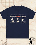 Three Stages of Every Trip Travel Cotton Tshirt Part 2