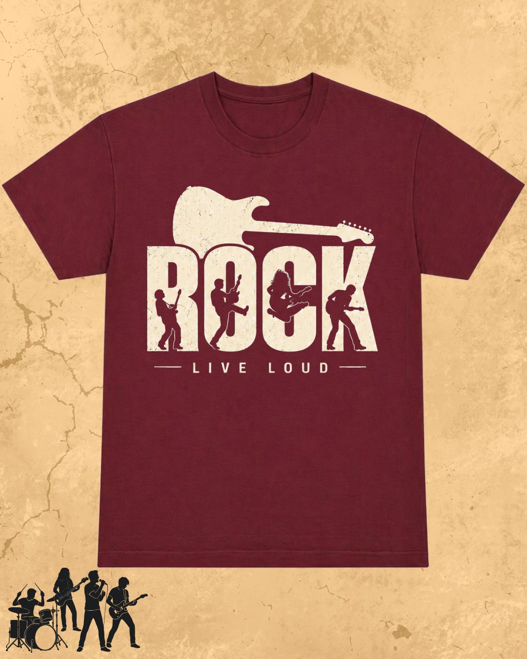 Rock Music Cotton Tshirt