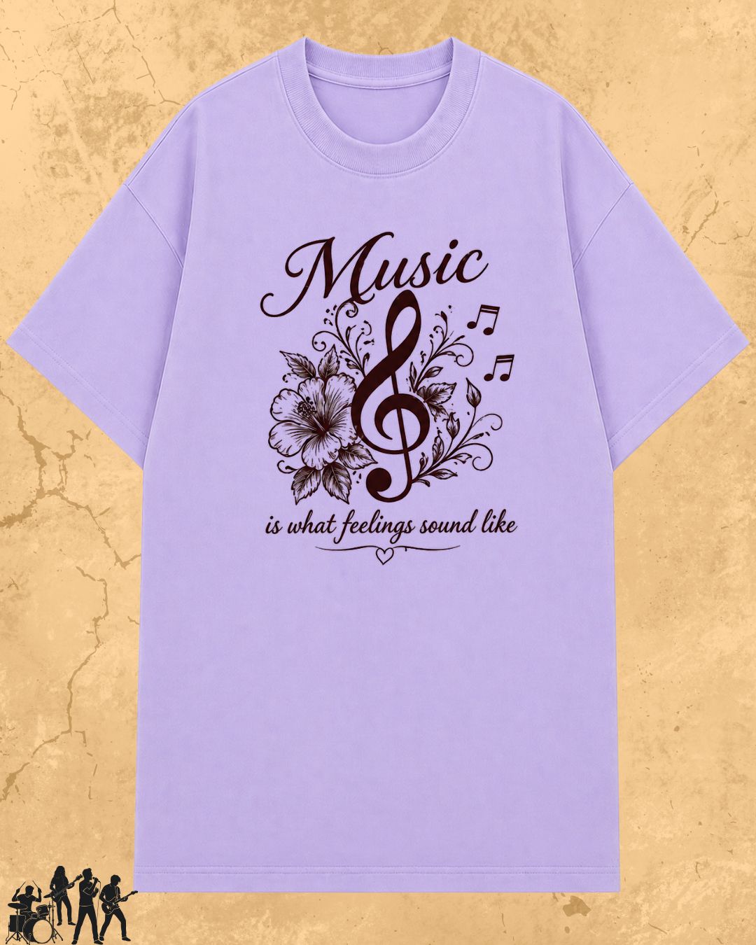 White Music Is What Feelings Sound Like Cotton Tshirt