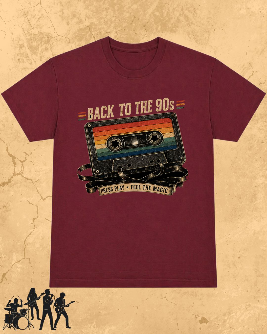 Retro Cassette Music Cotton Tshirt