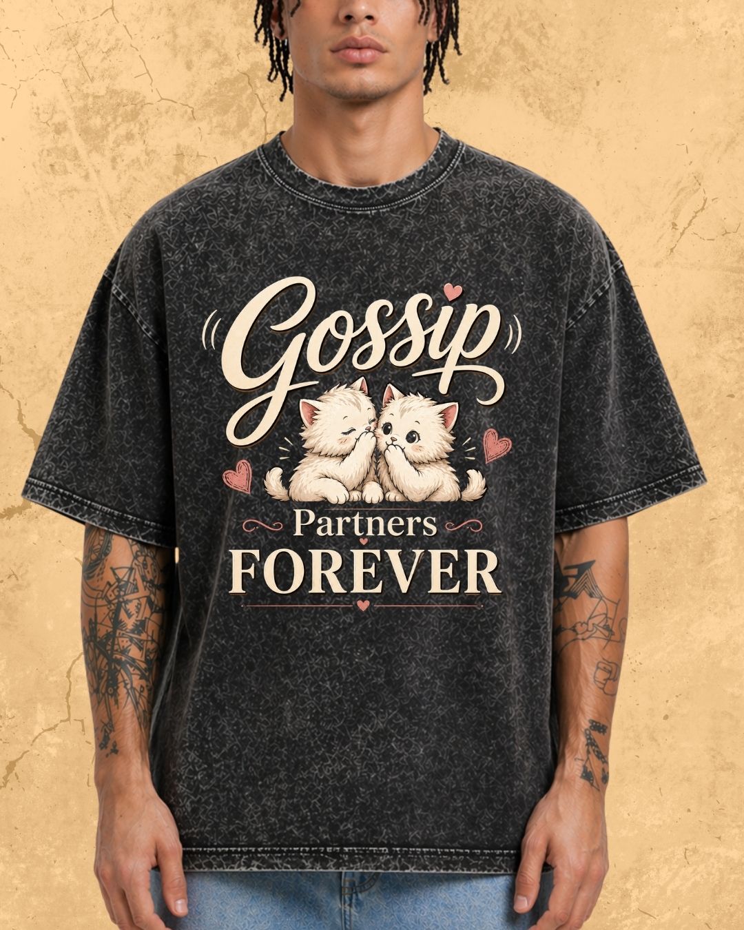 Meow Besties Cotton Tshirt