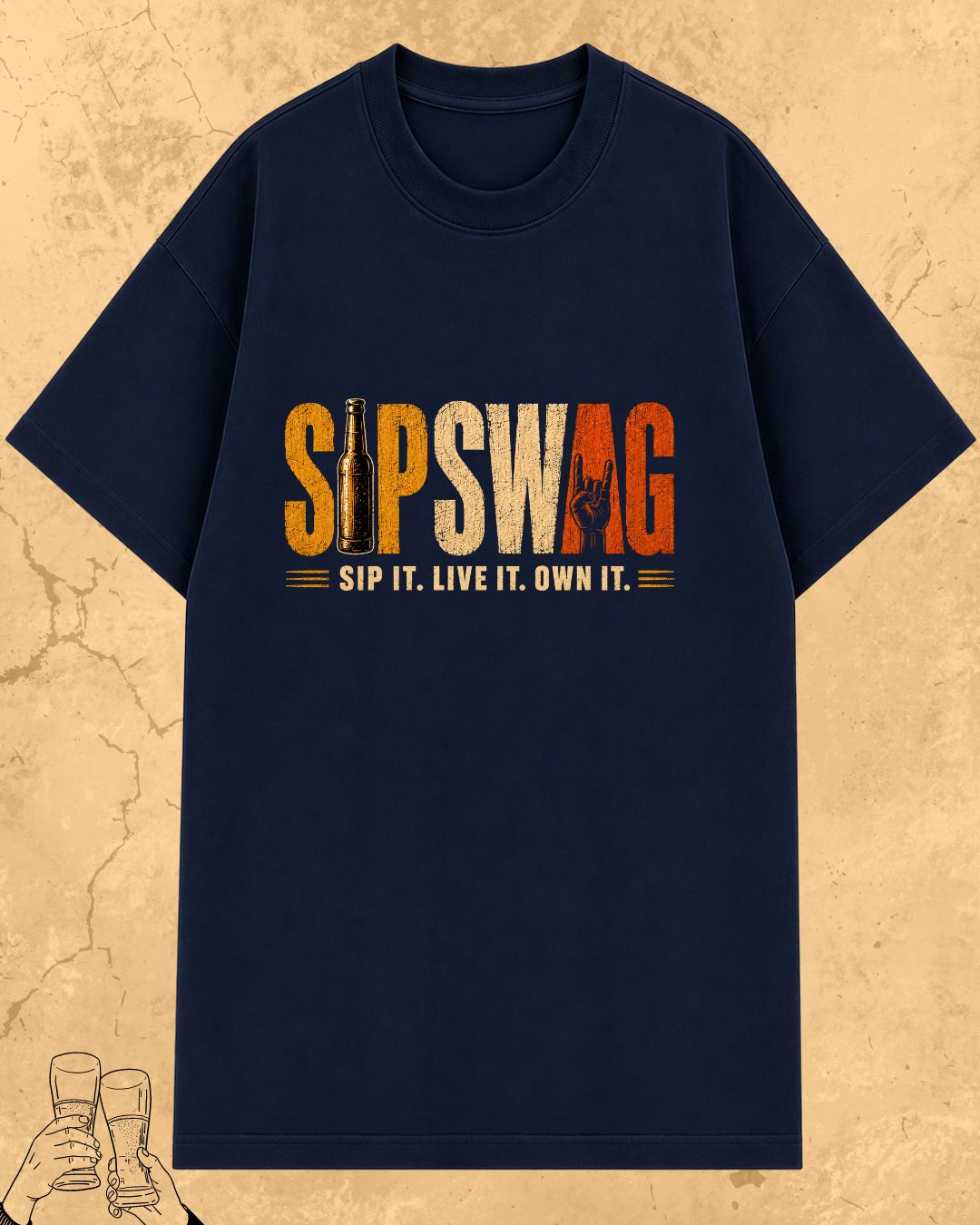 Beer Vibes Cotton Tshirt