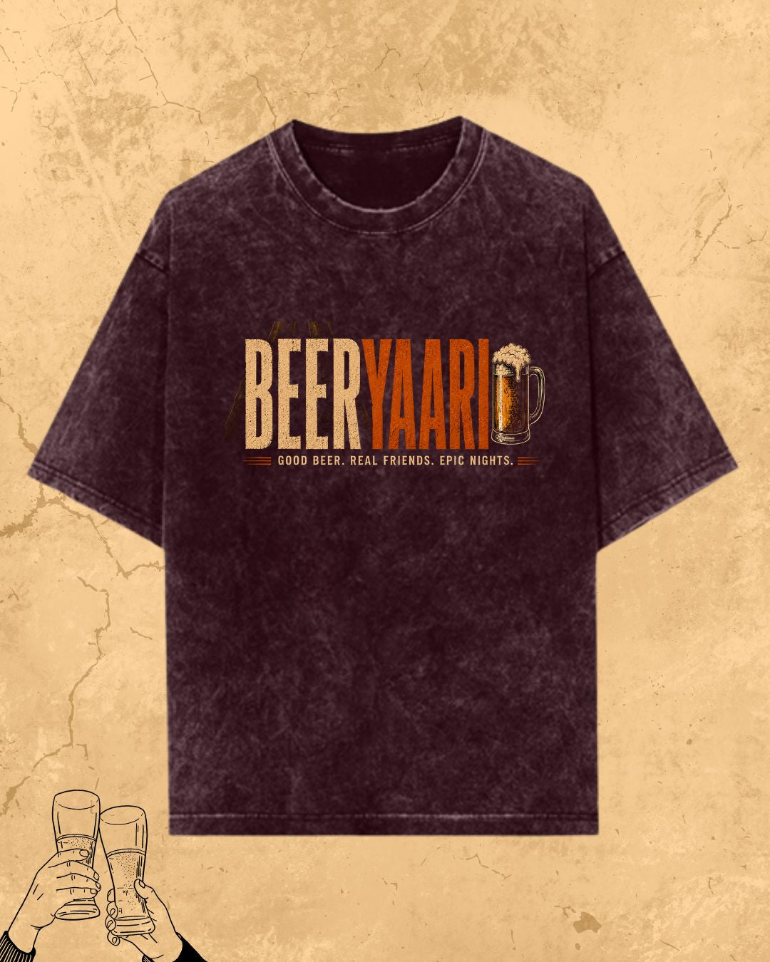 Beer Vibes Cotton Tshirt