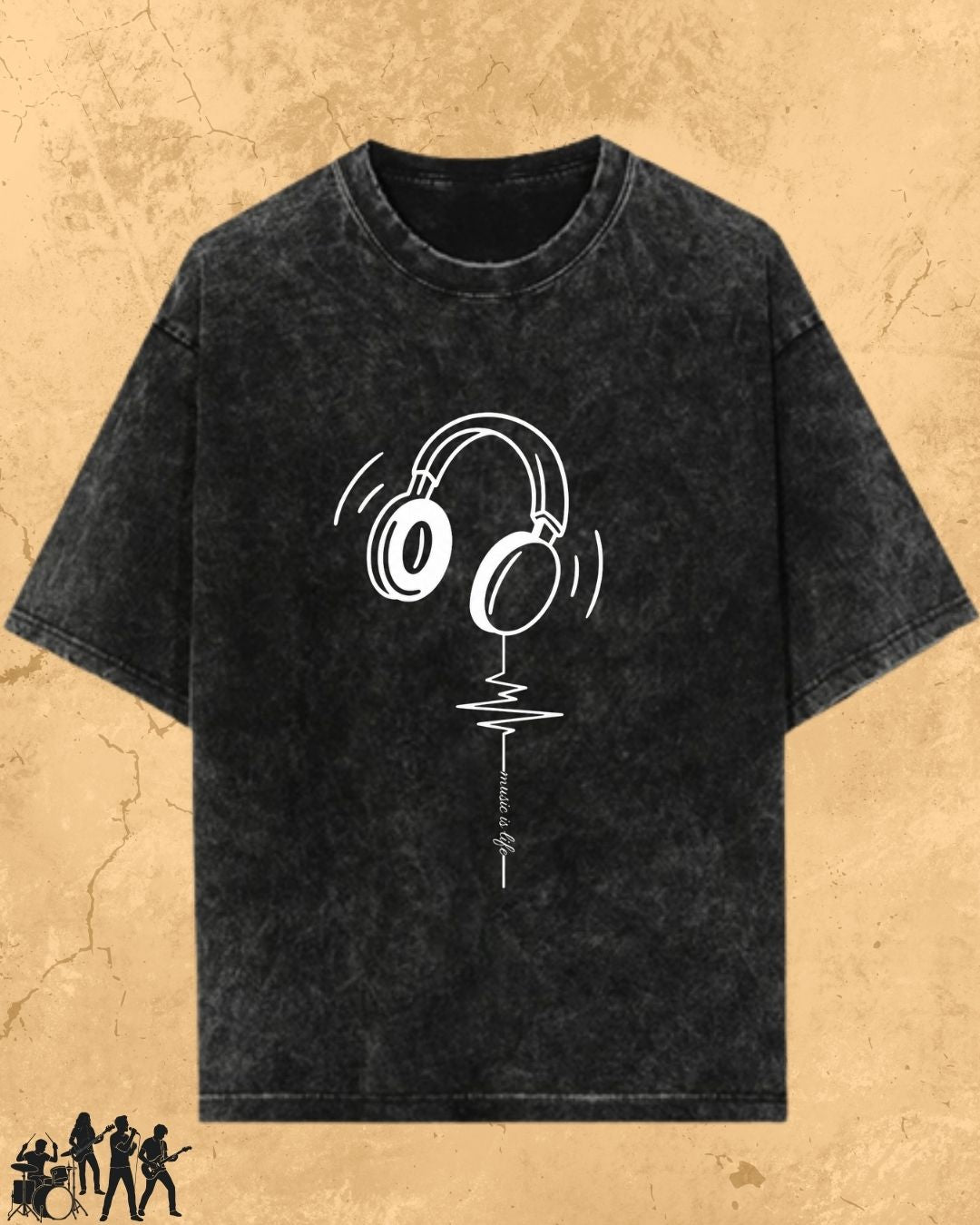 Minimal Music Vibe Cotton Tshirt
