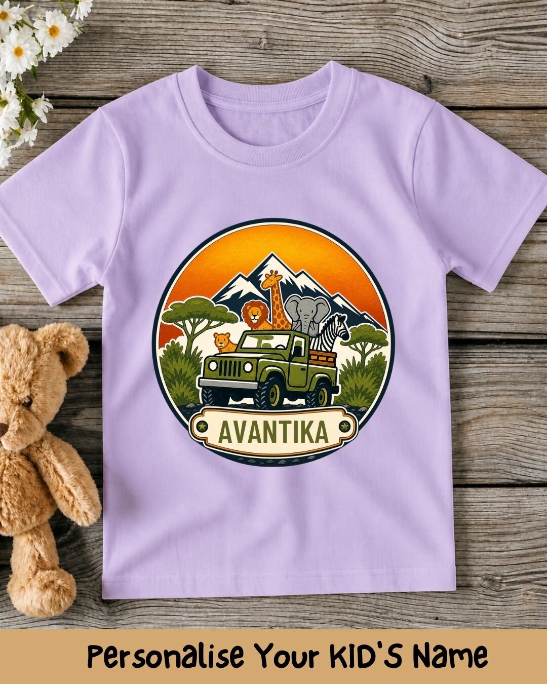 Vintage Adventure Custom Kid Cotton Tee