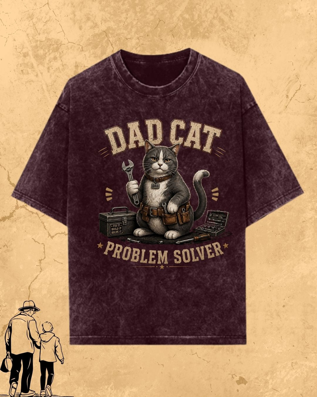 Purr Dad Cotton Tshirt