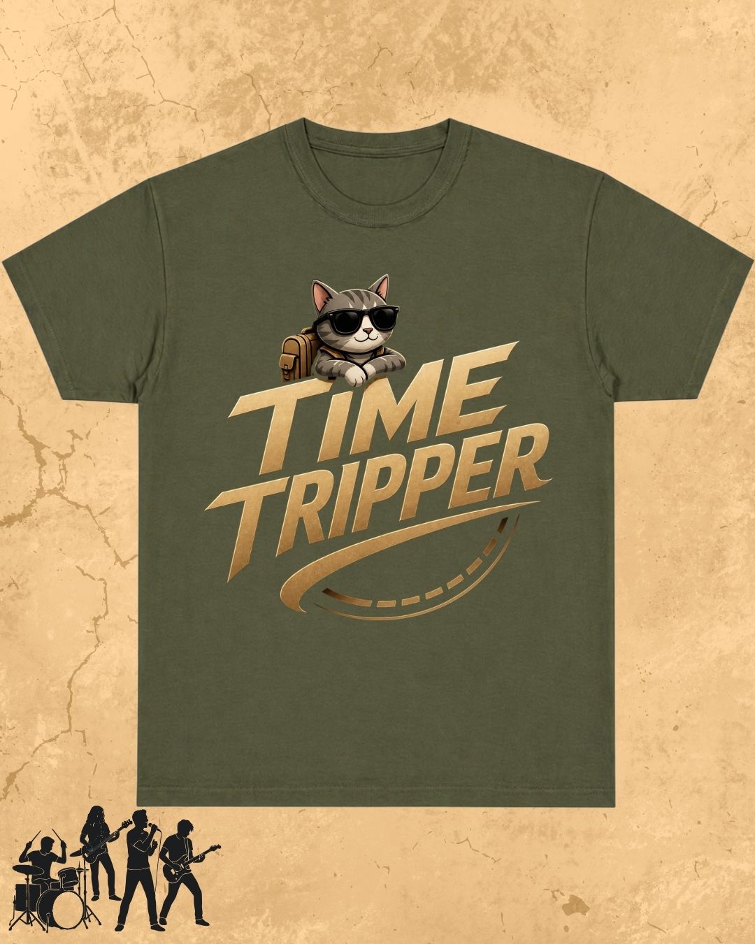 Meow Travel Mode Cotton Tshirt