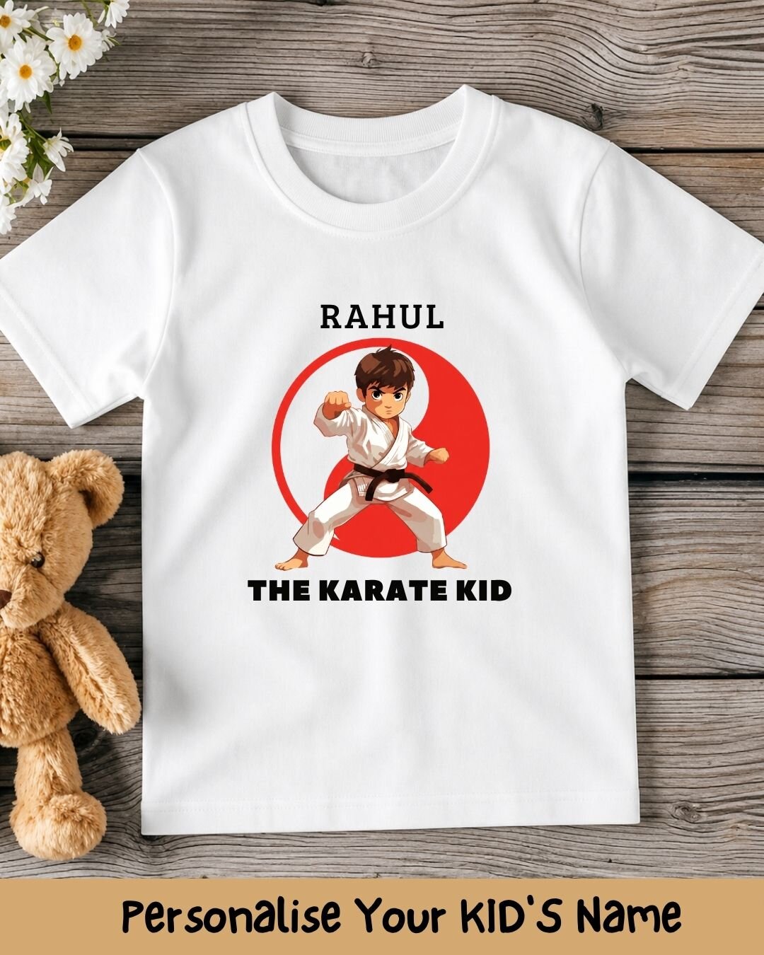 Karate & Pirate Theme Custom Kid Cotton Tee