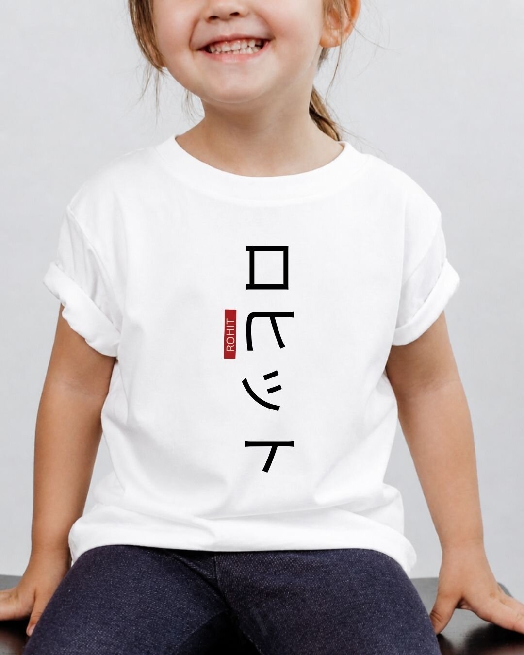 Japanese Name Custom Kid's Cotton Tee