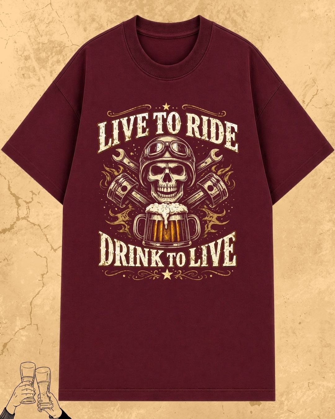 Skull Beer Party T-Shirt
