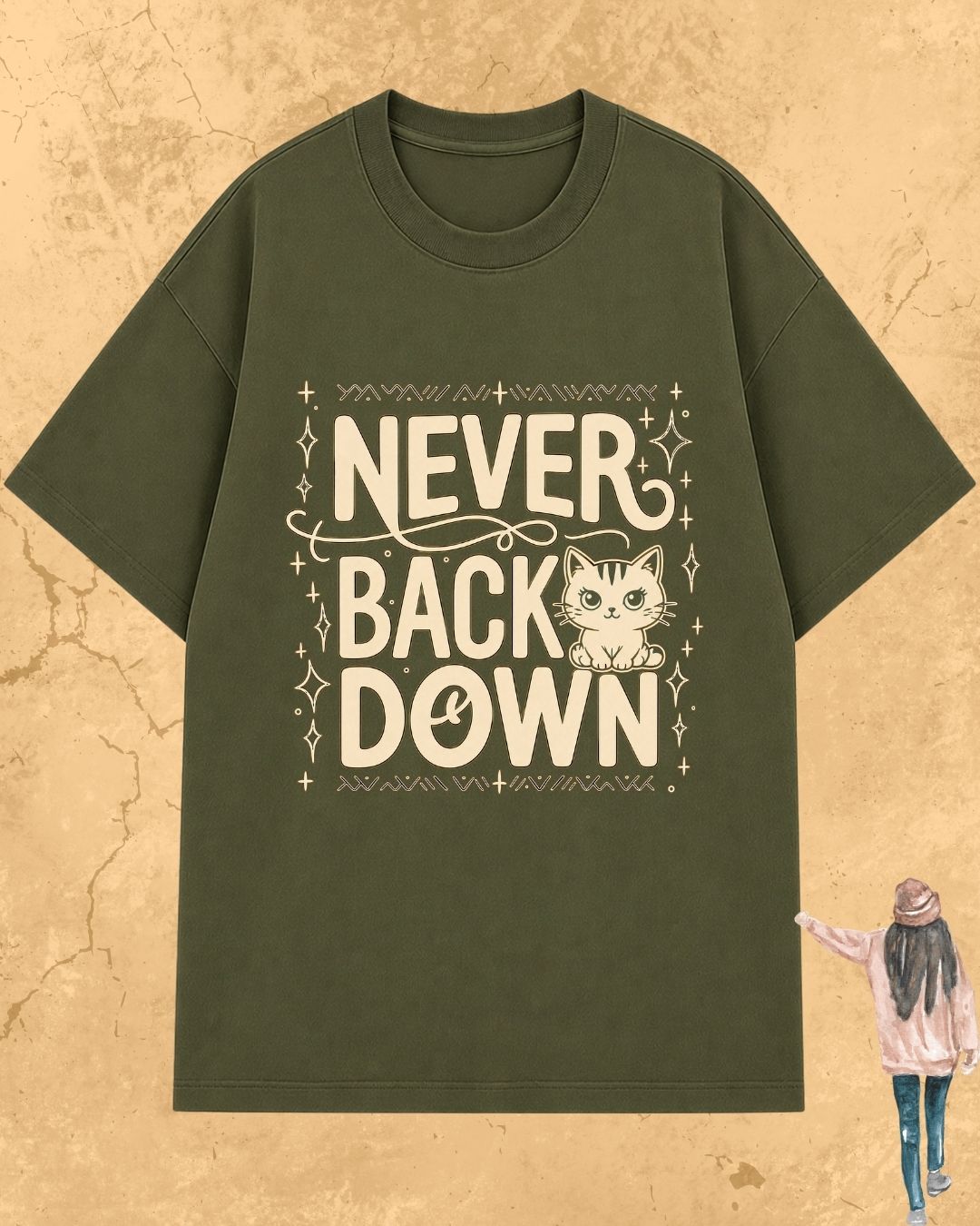 Cool Meow Girl Vibes Cotton Tee
