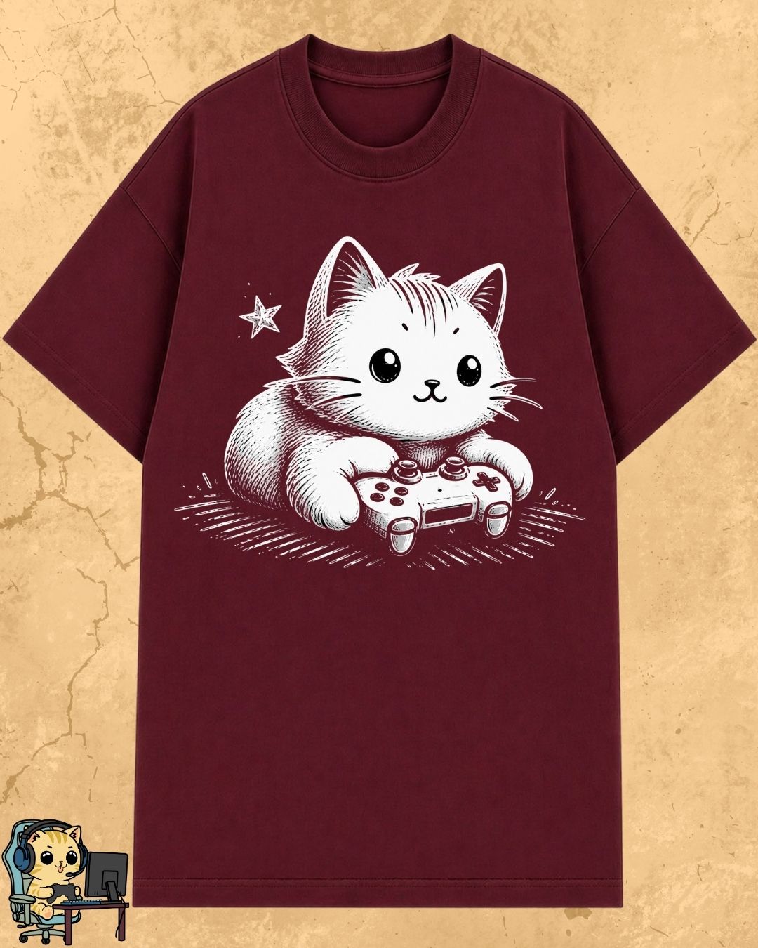 Purrfect Gamer Cotton Tshirt
