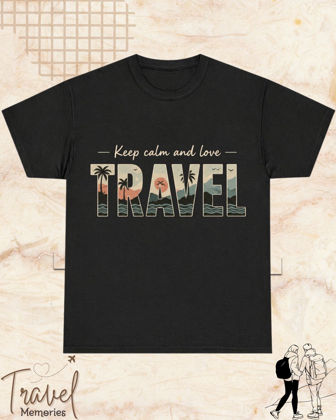 WanderScape Travel Cotton Tshirt