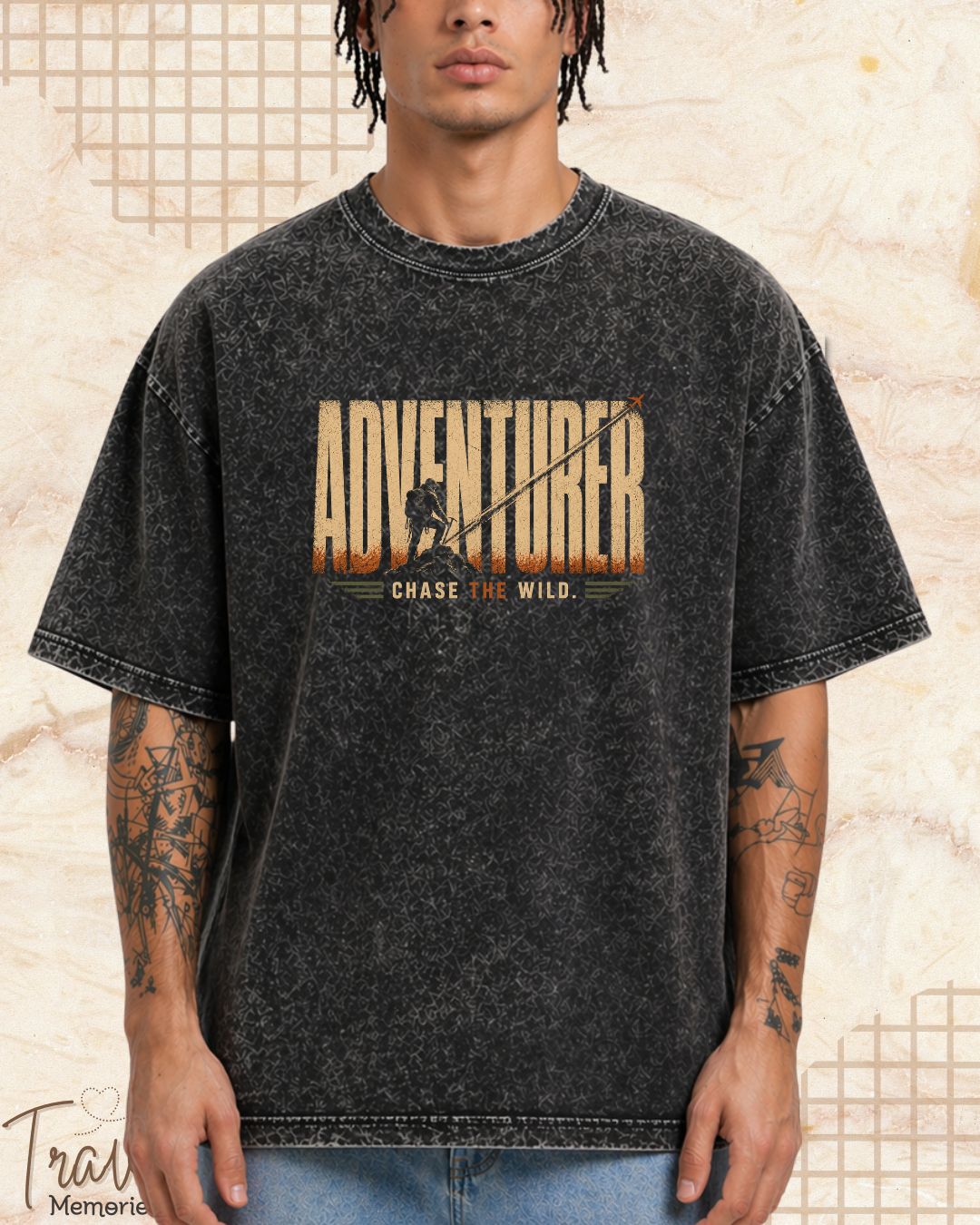 Vintage Travel Vibes Cotton Tshirt