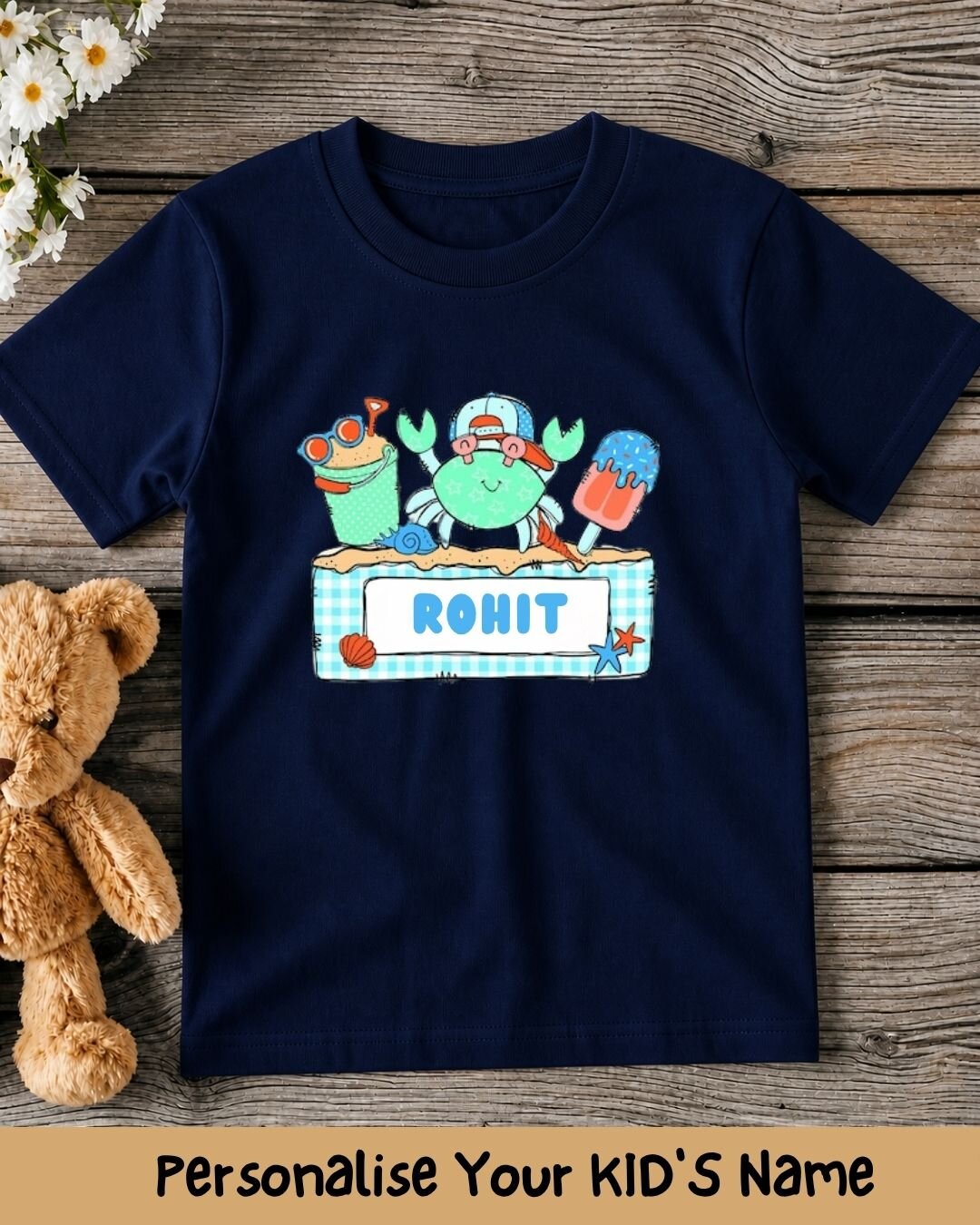 Beach Custom Kid's Cotton Tee